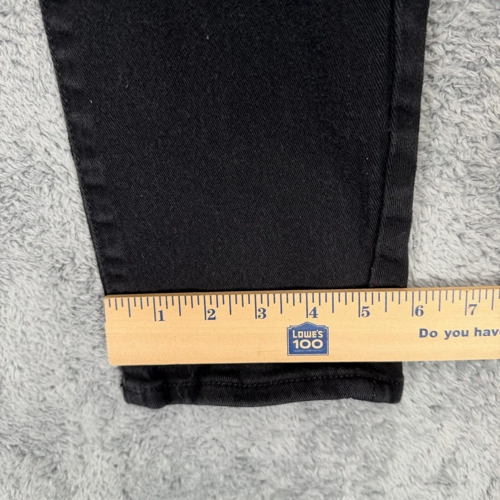 True Religion Rocco Jeans Mens 30x30 Relaxed Skinny Fit Black Denim Flap Pockets